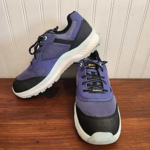 Caterpillar Women's Size 10 Quake Blue Work &amp; Safety Shoes Pre owned Good‎