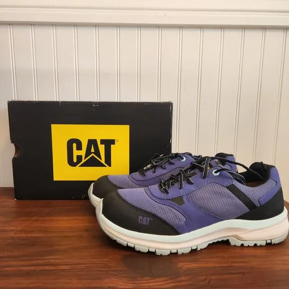 Caterpillar Women's Size 10 Quake Blue Work &amp; Safety Shoes Pre owned Good‎
