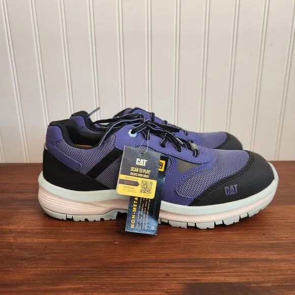 Caterpillar Women's Size 10 Quake Blue Work &amp; Safety Shoes Pre owned Good‎