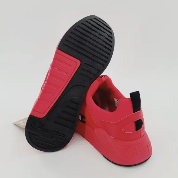 Champion All Red Sneakers Legend Slip On Mesh