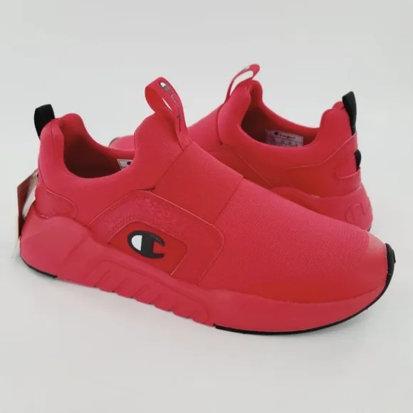 Champion All Red Sneakers Legend Slip On Mesh