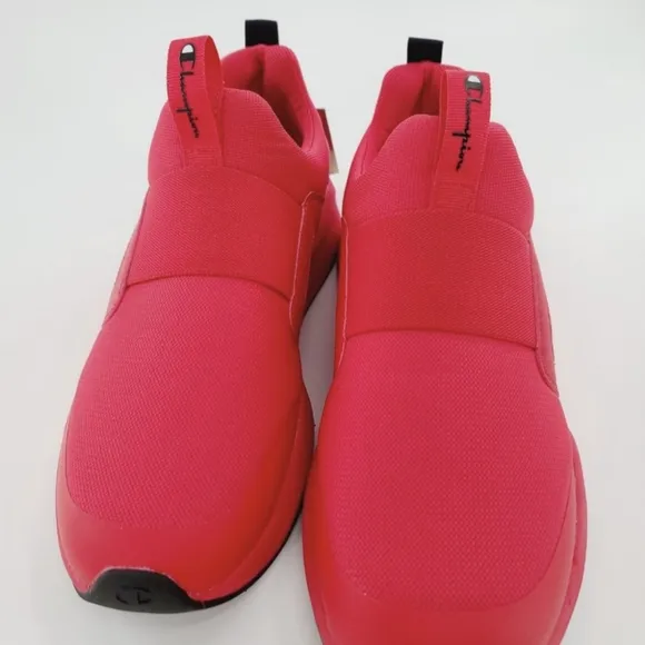 Champion All Red Sneakers Legend Slip On Mesh