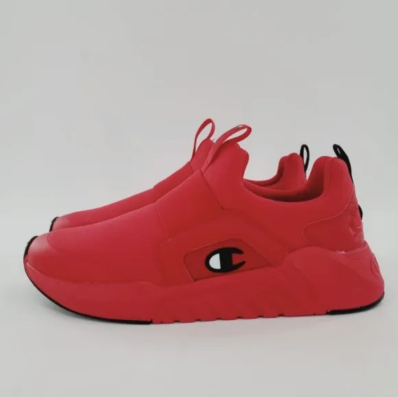 Champion All Red Sneakers Legend Slip On Mesh