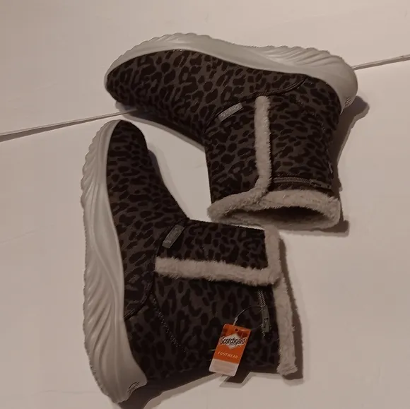 Cheeks Fit Body Grey Cheetah Fashion Boots By Tony Little Size 9