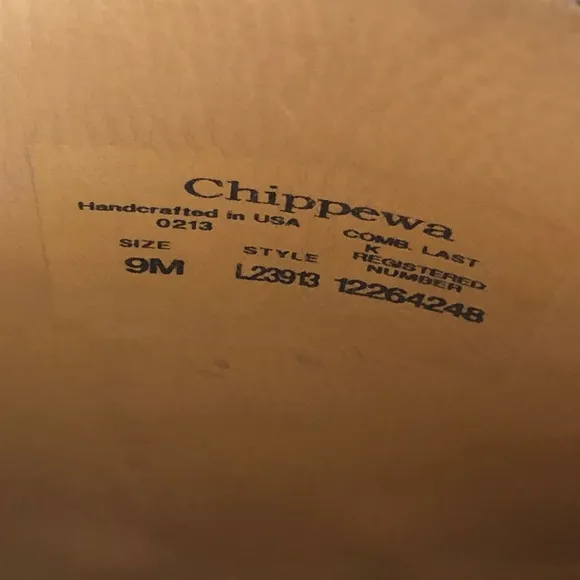 Chippewa Snake Boots Women 9 Brown Leather Canvas Field Hunting Outdoor L23913