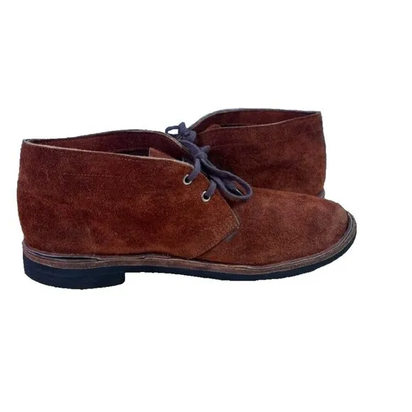 Chukka Boots Men's Suede Leather Brown Formal Casual Handcrafted Lace Up Comfort