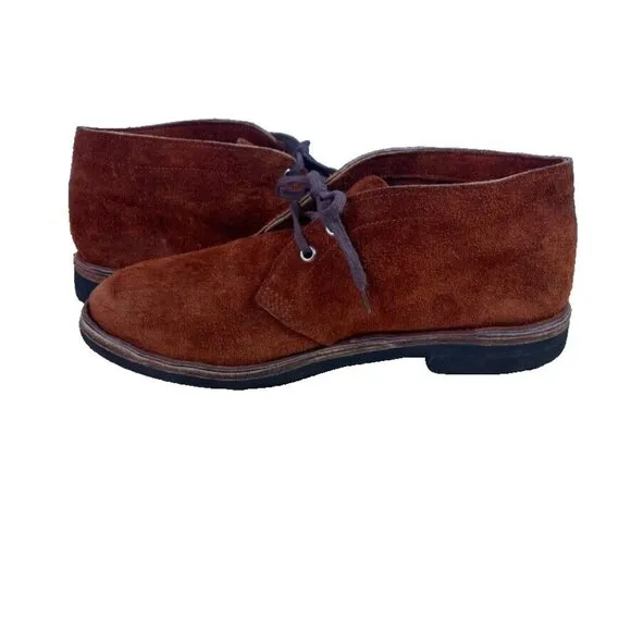 Chukka Boots Men's Suede Leather Brown Formal Casual Handcrafted Lace Up Comfort