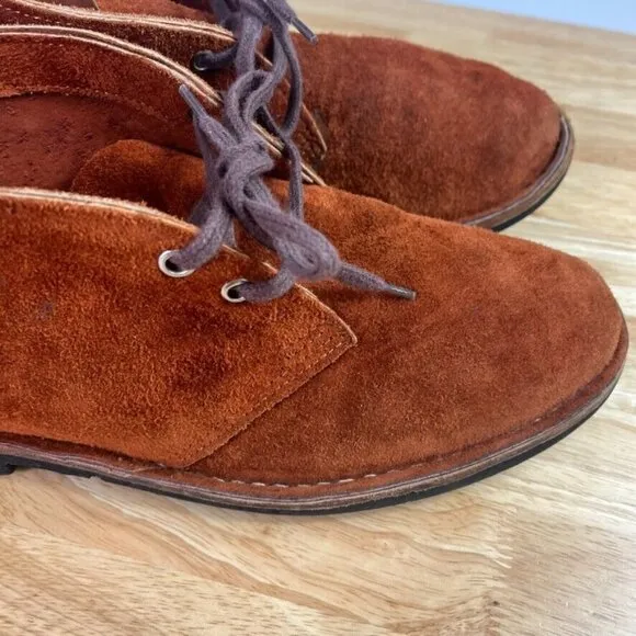 Chukka Boots Men's Suede Leather Brown Formal Casual Handcrafted Lace Up Comfort