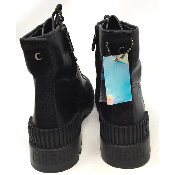 Circus By Sam Edelman Indy Women’s Size 9.5 Black Leather Waterproof Lug Boots