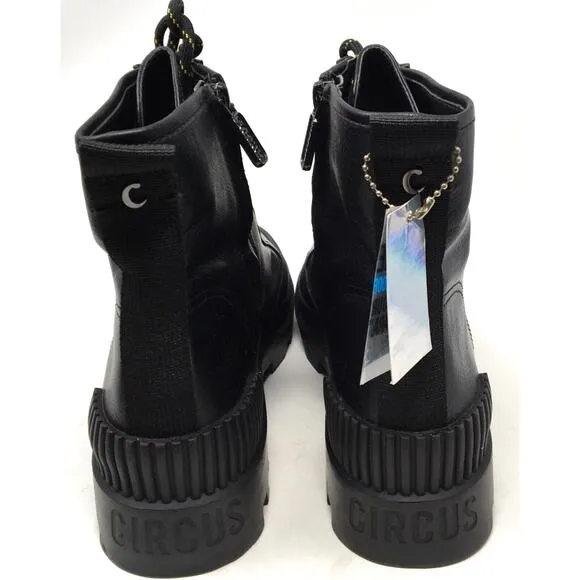 Circus By Sam Edelman Indy Women’s Size 9.5 Black Leather Waterproof Lug Boots