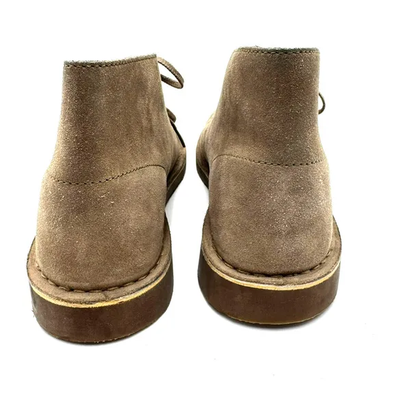 CLARKS Boots Men's 8.5 Bushacre 2 Chukka Boot Tan Sand Suede Leather #82285