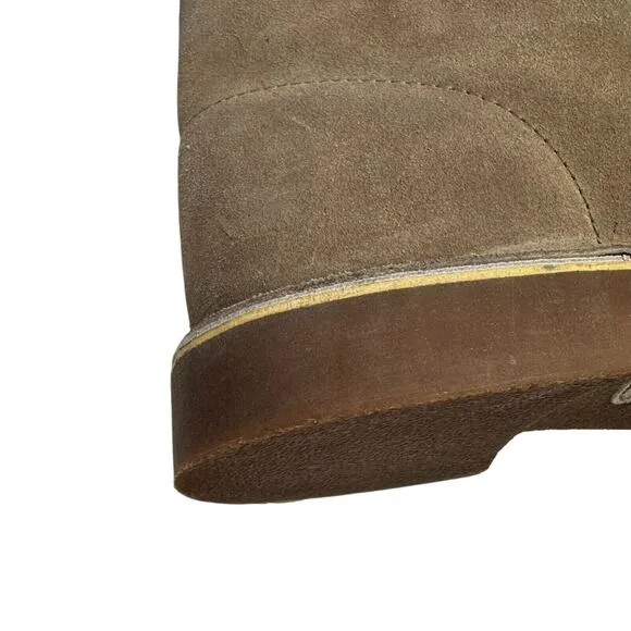 CLARKS Boots Men's 8.5 Bushacre 2 Chukka Boot Tan Sand Suede Leather #82285