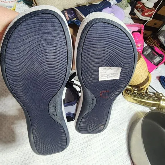 CLARKS EUC WOMEN'S SZ 9 MIRA BAY STRAP SANDALS SHOES
