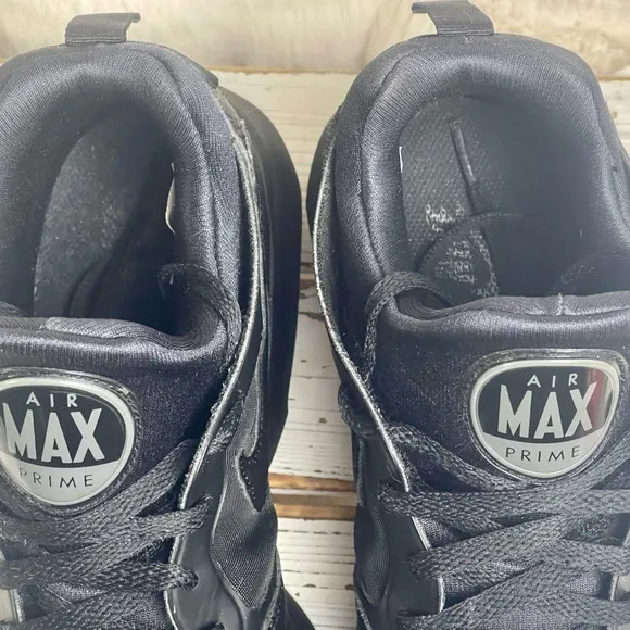 CLEAN Size 10 - Nike Air Max Prime Triple Black Shoes AUTHENTIC 2017