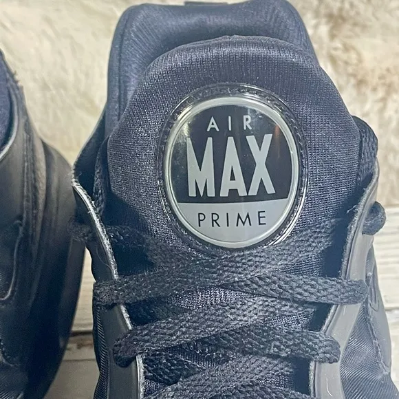 CLEAN Size 10 - Nike Air Max Prime Triple Black Shoes AUTHENTIC 2017