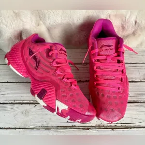 CLEAN Size 15 Li-Ning Basketball Shoes Dwayne Wade Hot Pink