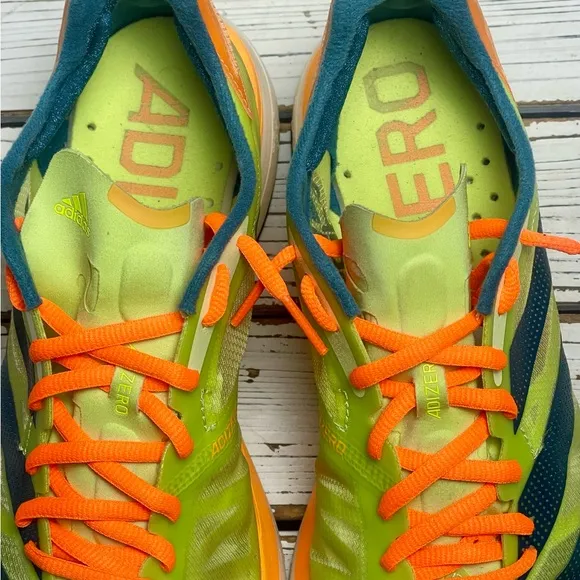 CLEANED Size 7.5‎ - adidas Adizero Adios Pro 2 Pulse Lime Flash Orange