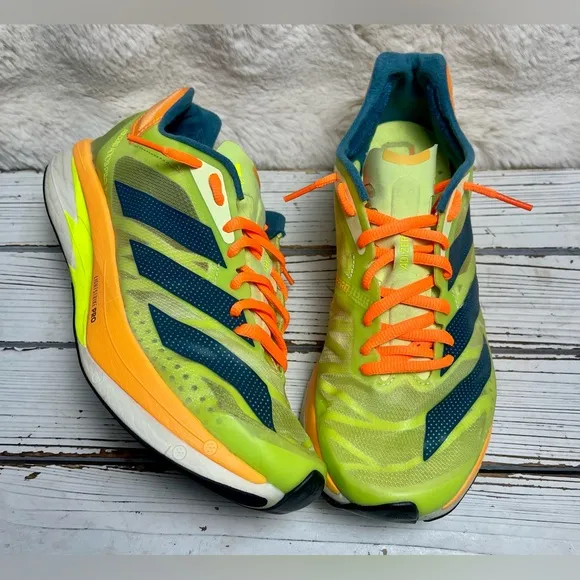 CLEANED Size 7.5‎ - adidas Adizero Adios Pro 2 Pulse Lime Flash Orange