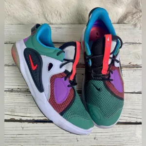 CLEANED Size 8.5 - Nike Joyride CC Multicolor Colorblock Shoes Red Green Purple