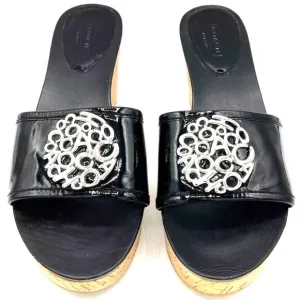 Coach Judith Patent Leather Wedge