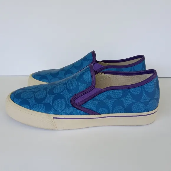 Coach Mens Slip On Skate Sneaker Loafer 9D
