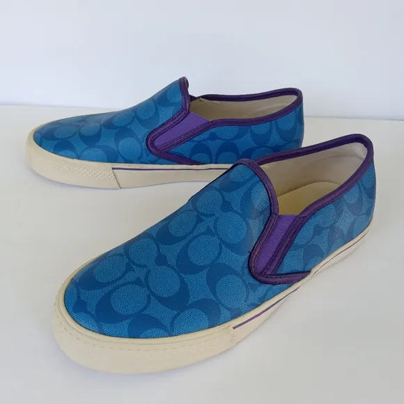 Coach Mens Slip On Skate Sneaker Loafer 9D