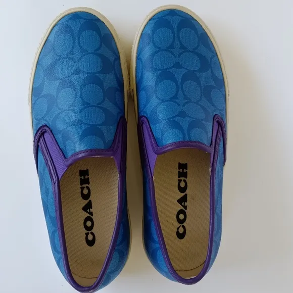 Coach Mens Slip On Skate Sneaker Loafer 9D