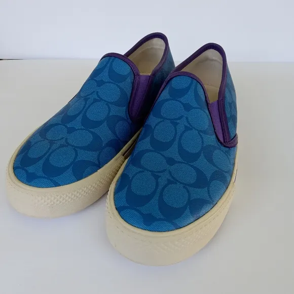 Coach Mens Slip On Skate Sneaker Loafer 9D