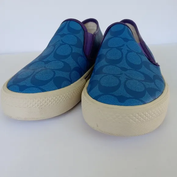 Coach Mens Slip On Skate Sneaker Loafer 9D