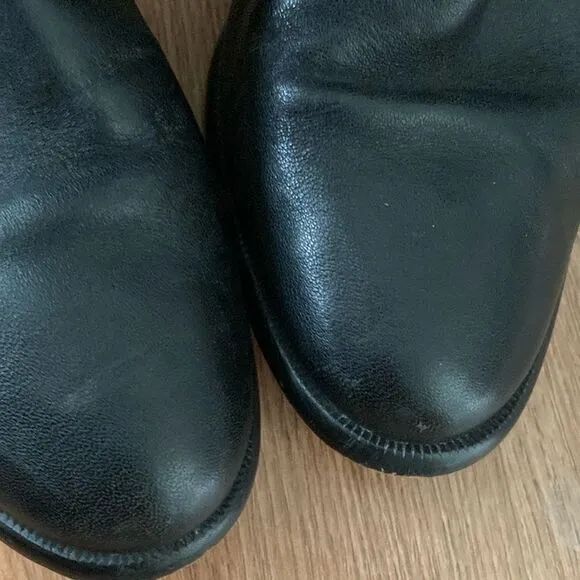 Coach Black Leather Knee-High Boots Sz 10
