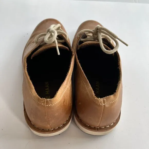 COLE HAAN BROWN LEATHER‎ Grand LACE UP SHOES MENS S