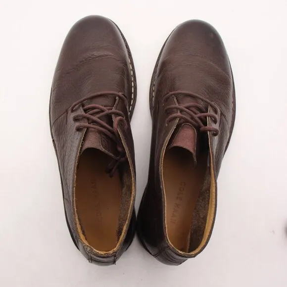Cole Haan Glenn Men's 11.5 M Brown Leather Comfort Chukka Boots C13188