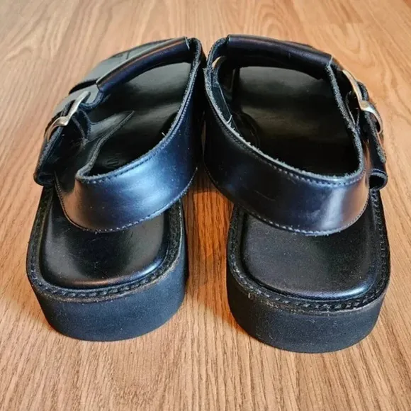 Cole Haan Leather Men's Fisherman Grandpacore Casual Black Sandals Shoes Size 10