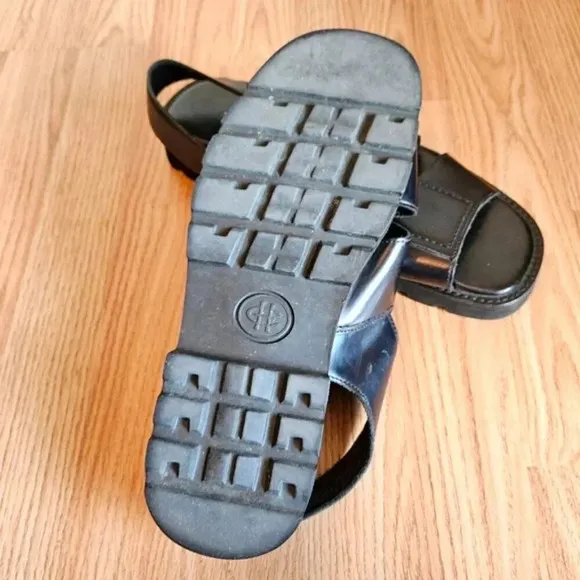 Cole Haan Leather Men's Fisherman Grandpacore Casual Black Sandals Shoes Size 10