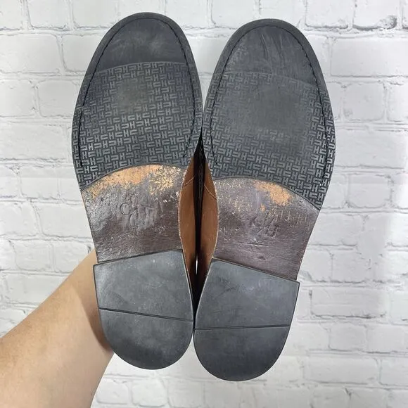 Cole Haan Loafer Shoes Men Size 9D Brown Leather Slip On Tassel Preppy Office