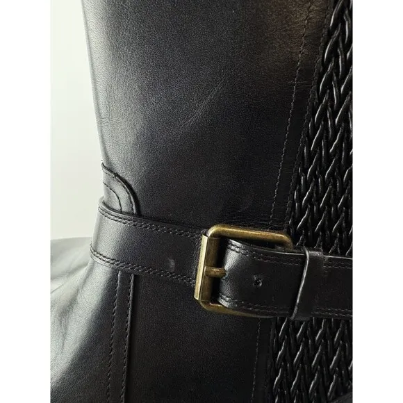 Cole Haan Women's Cape Stretch Side-Buckle Black Boots Size: 7.5 B
