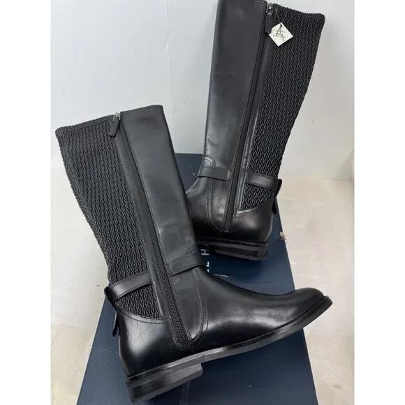 Cole Haan Women's Cape Stretch Side-Buckle Black Boots Size: 7.5 B