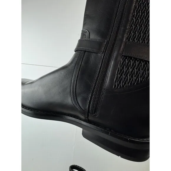 Cole Haan Women's Cape Stretch Side-Buckle Black Boots Size: 7.5 B