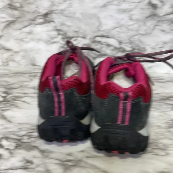 Coleman Shoes Womens 8 Loyalton Gray Suede Pink Trail Hiking Casual Sneaker