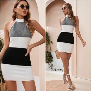 Color Block Knit Dress
