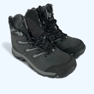 Columbia Gunninson II Omni Heat Waterproof Black/Gray Hiking Boots Men's Size 8