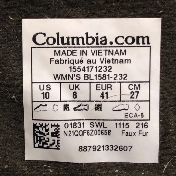 Columbia Ice Maiden II Winter Snow Boots 10