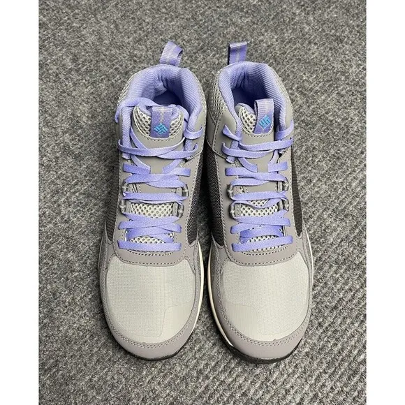 COLUMBIA Women's FLOW CENTRE Hiking Shoes Size 8.5 Sneakers Steam Fairytale NEW