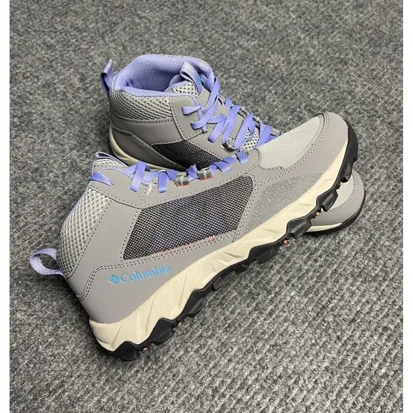 COLUMBIA Women's FLOW CENTRE Hiking Shoes Size 8.5 Sneakers Steam Fairytale NEW