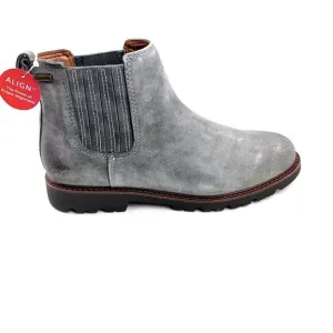 Comfortiva Ledelle Chelsea Boot Womens Sz 9.5W Grey Italian Suede Weatherproof