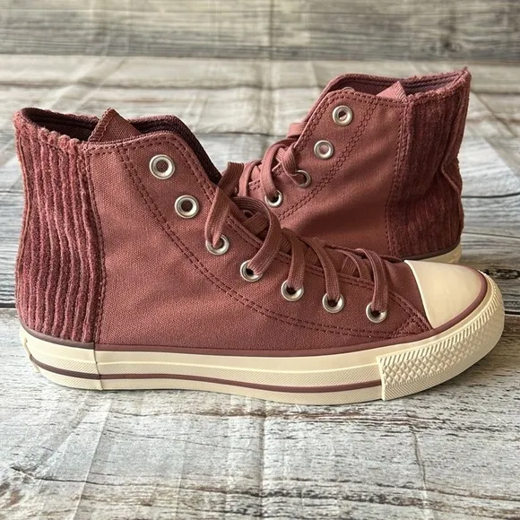 Converse All Star Chuck Taylor Saddle Dark Wine High Tops Women’s Size 7.