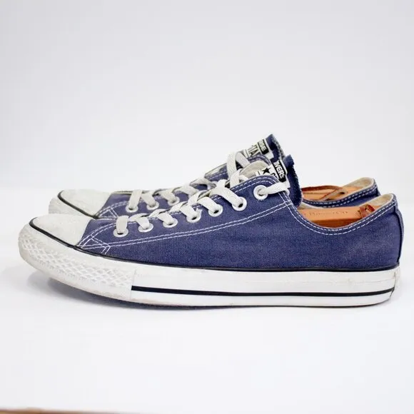 Converse Men’s Size 9.5 All-Star Chuck Taylor Blue Sneakers Lo Top Tennis Shoes