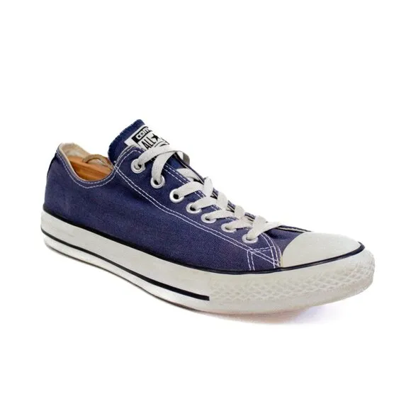 Converse Men’s Size 9.5 All-Star Chuck Taylor Blue Sneakers Lo Top Tennis Shoes
