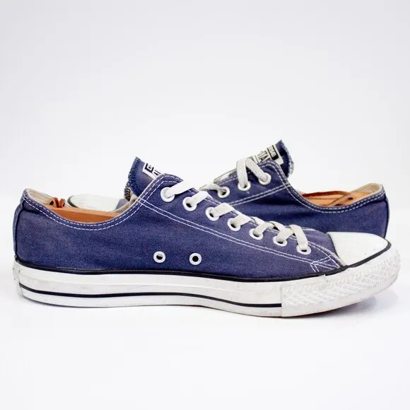 Converse Men’s Size 9.5 All-Star Chuck Taylor Blue Sneakers Lo Top Tennis Shoes