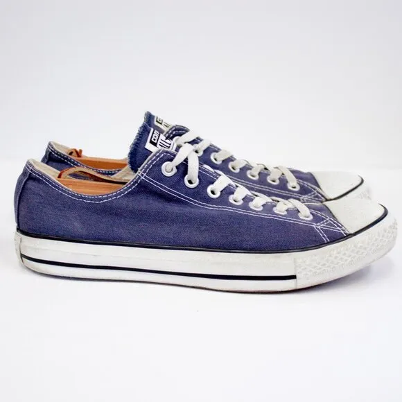 Converse Men’s Size 9.5 All-Star Chuck Taylor Blue Sneakers Lo Top Tennis Shoes